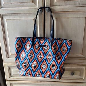 Vera Bradley stylish Marrakesh Blue and Orange Tote Bag
